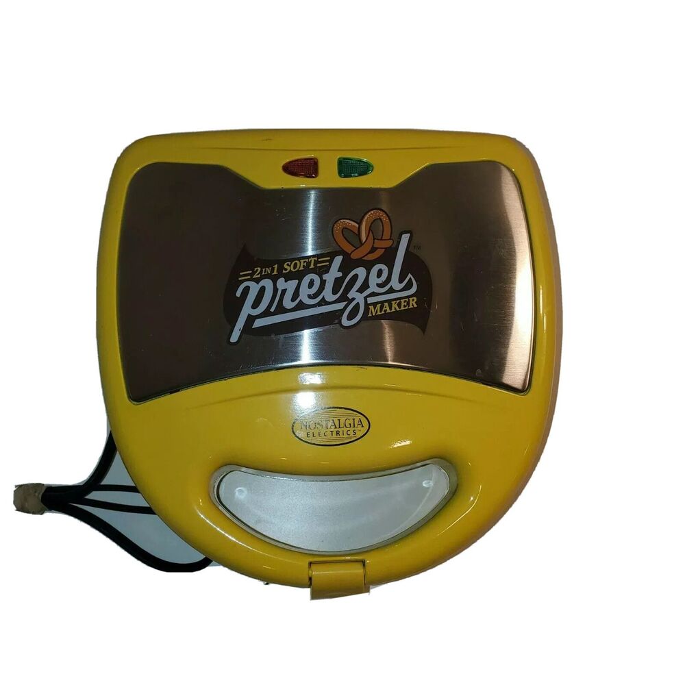 Nostalgia Electric SPF-200 Soft Pretzel Maker 2-in-1 Nonstick Tested Easy Clean